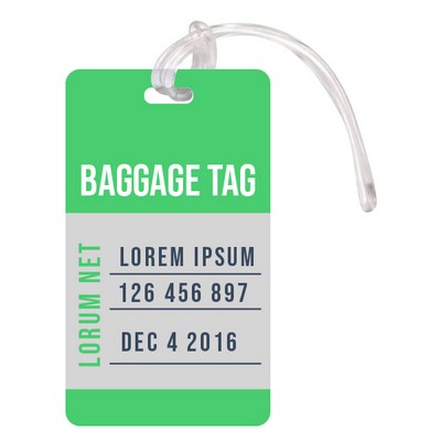 2.5" x 4.25" Deluxe Full Color Luggage Tag